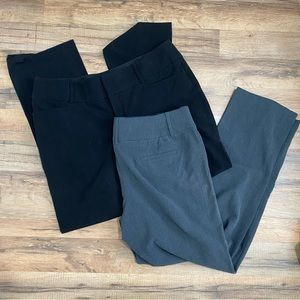 Apartment 9 Bootcut Dress Pants, Bundle of 2, Black & Gray, Size 14